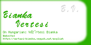 bianka vertesi business card